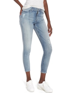 Barbara High Waist Straight Leg Regular Cropped Jeans