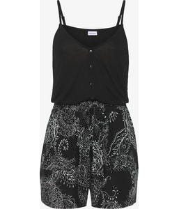 Two-In-One Belted Romper