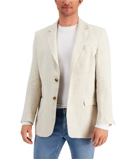 Club Room Linen Two Button Blazer Jacket
