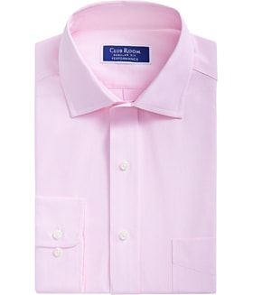 Club Room Regular Fit Cotton Stripe Button Down Dress Shirt