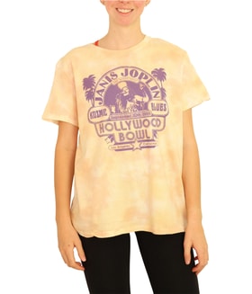 Junk Food Janis Joplin Live Graphic T-Shirt