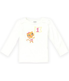 Gymboree #1 Kitty Embellished T-Shirt