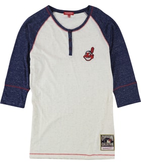 Mitchell & Ness MLB Team Patch Henley Shirt