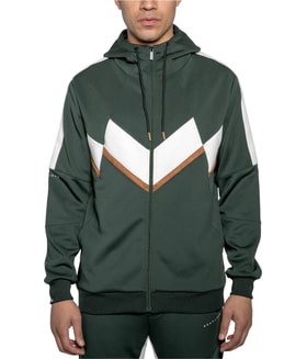 Sean John Chevron Zip Hoodie Sweatshirt