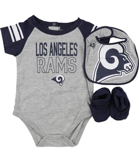 NFL Bib and Booties 3-Piece Bodysuit