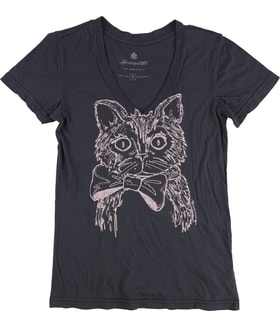 Heritage 1981 Cat With Bowtie Graphic T-Shirt