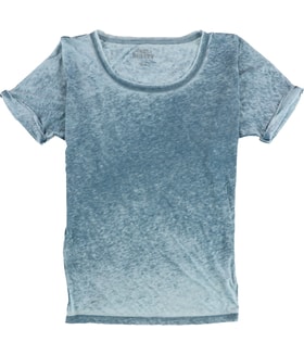 Gorilla Buffet Two Tone Rolled Sleeves Basic T-Shirt