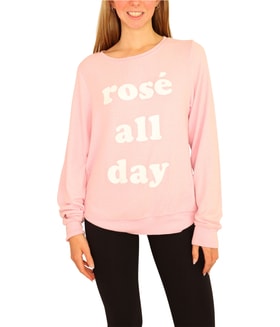 Dream Scene Cotton Rose All Day Sweatshirt
