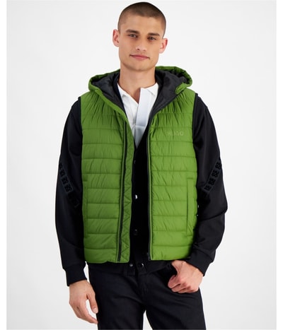 Hugo Boss Mens Slim-Fit Quilted Full-Zip Puffer Jacket