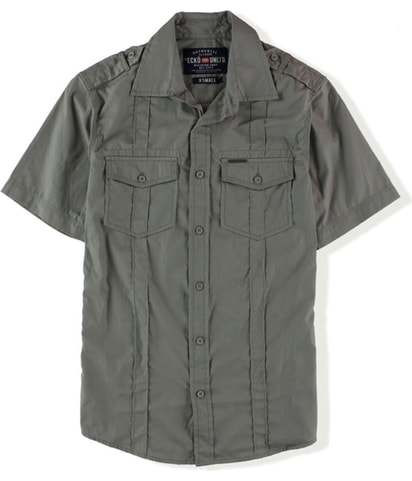 Roberts Ss Woven Button Up Shirt