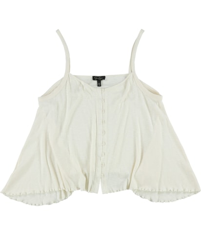Hi-Low Button-Down Tank Top