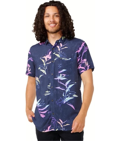 Fun Times Print Button Up Shirt