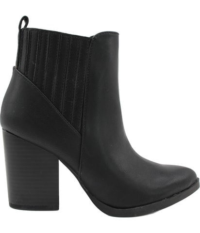Faux-Leather Slouch Boots