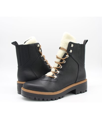 Side Zipper Combat Boots