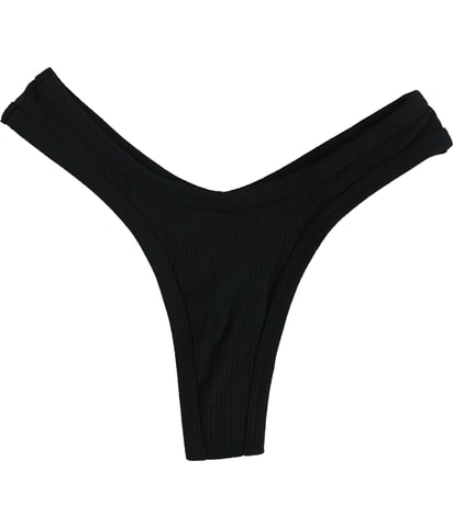 Ribbed High Cut Thong Panties