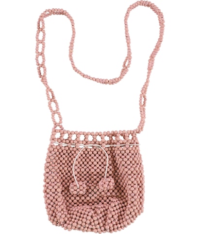 Beaded Satchel Handbag Purse