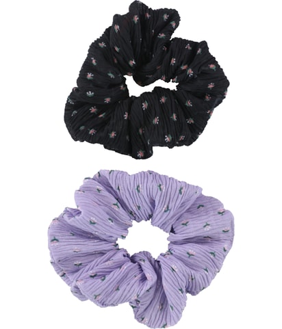 Floral 2-Pack Hair Scrunchie