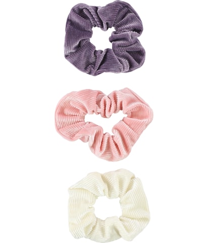 Velvet Stripe 3-Pack Hair Scrunchie
