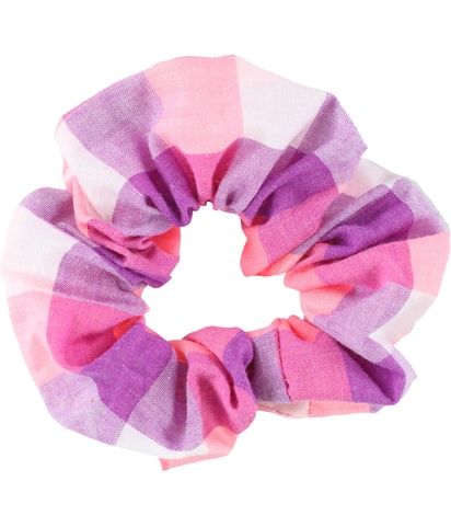 Bright Checks Hair Scrunchie