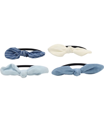 4-Pack Bow Ties Hair Scrunchie
