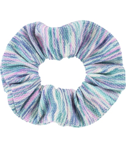 Knit Striped Hair Scrunchie