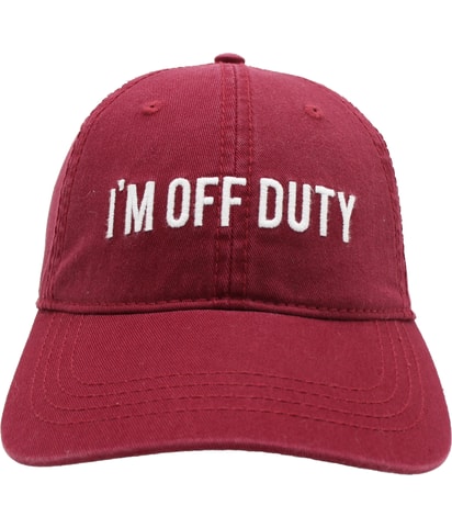 I'm Off Duty Baseball Cap