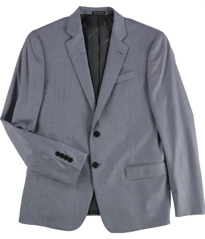 Solid Super Fine Wool Two Button Blazer Jacket