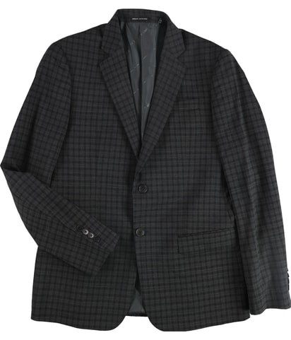 Plaid Two Button Blazer Jacket