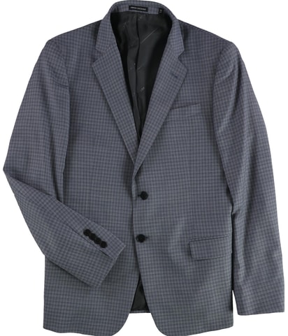 Checkered Box Two Button Blazer Jacket