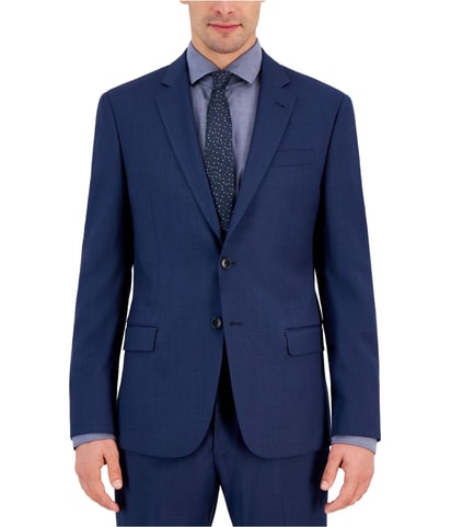 Solid Slim-Fit Two Button Blazer Jacket