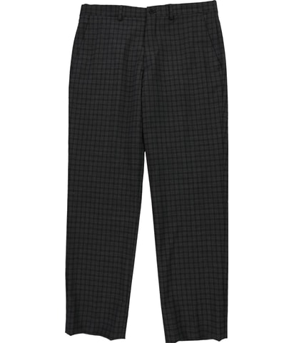 Checkered Tapered Slim Slacks Dress Pants