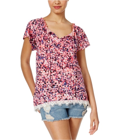 Flutter-Sleeve Peasant Blouse
