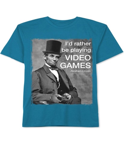 Abe Lincoln Video Game Graphic T-Shirt