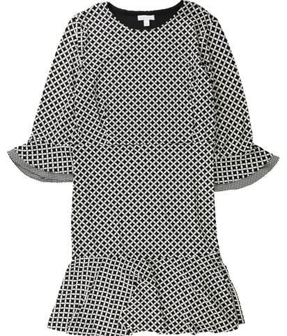 Diamond Ruffled Dress