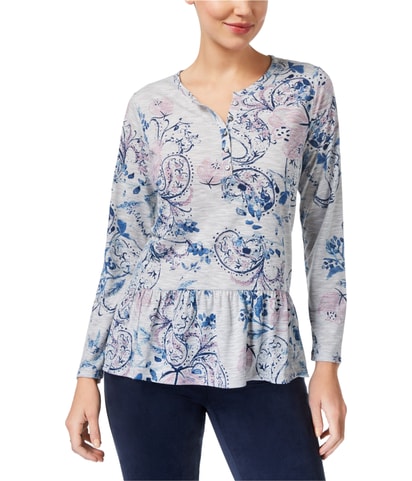 Peplum Henley Shirt
