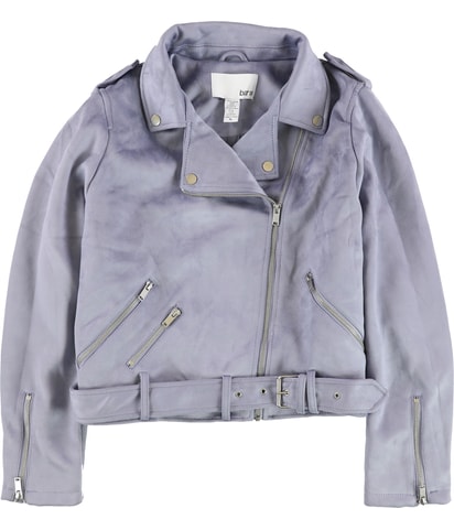 Faux Suede Motorcycle Jacket