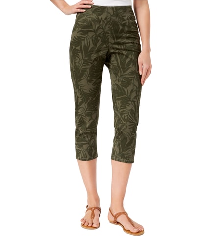 Tropic Travels Tapered Cropped Capri Casual Pants