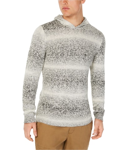 Ombre-Stripe Hoodie Sweatshirt