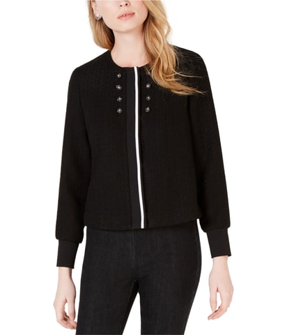Tweed Embellished Bomber Jacket