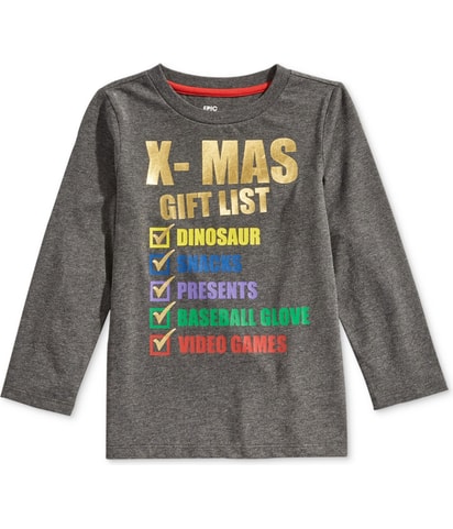 Epic Threads X-Mas Gift List Graphic T-Shirt