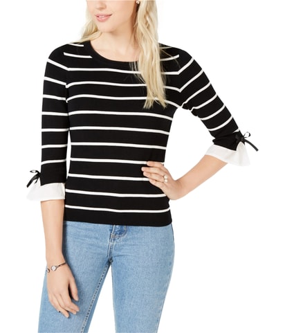 Bow-Trim Pullover Sweater