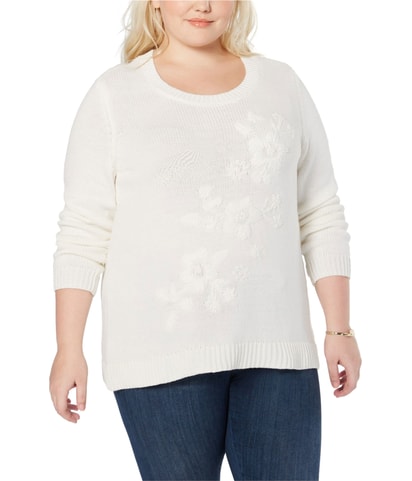 Embroidered Pullover Sweater