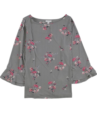 Ruffle-Sleeve Shell Blouse