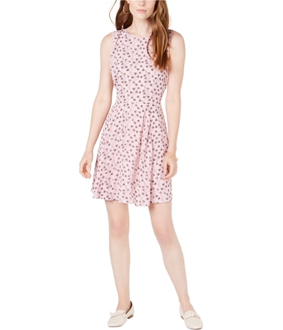 Zip-Back Fit & Flare Dress