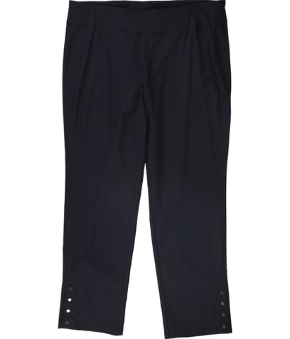 Ankle Snap Straight Leg Casual Pants