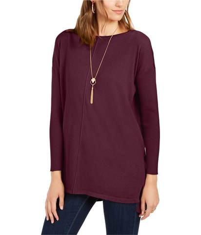 Seam Front Tunic Sweater