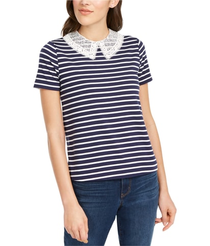 Lace Detail Embellished T-Shirt