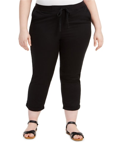 Twill Tape Straight Leg Casual Pants