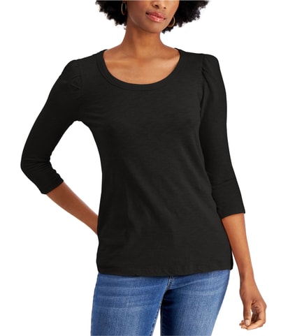 Puff Sleeve Basic T-Shirt