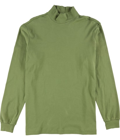 Solid Mock Neck Basic T-Shirt
